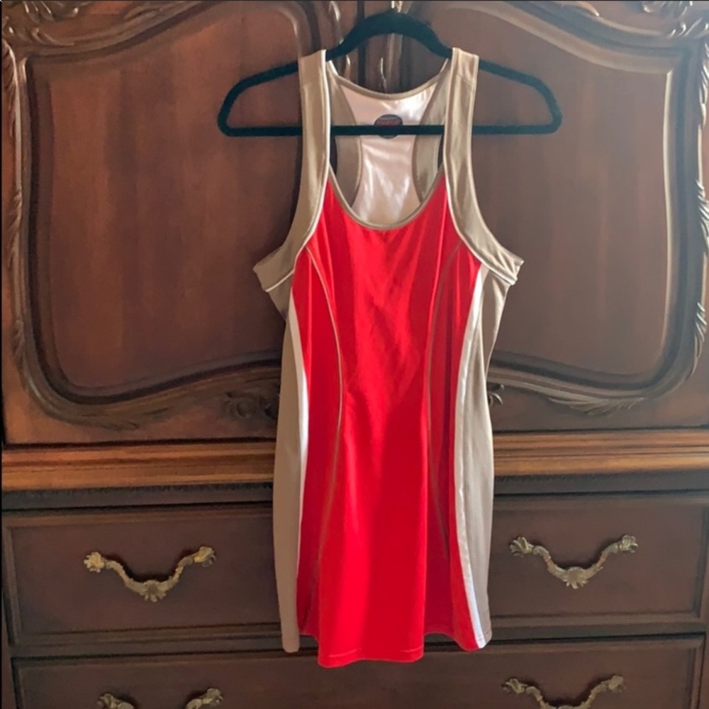 Bolle 🎾 TENNIS Dress M Red Tan euc